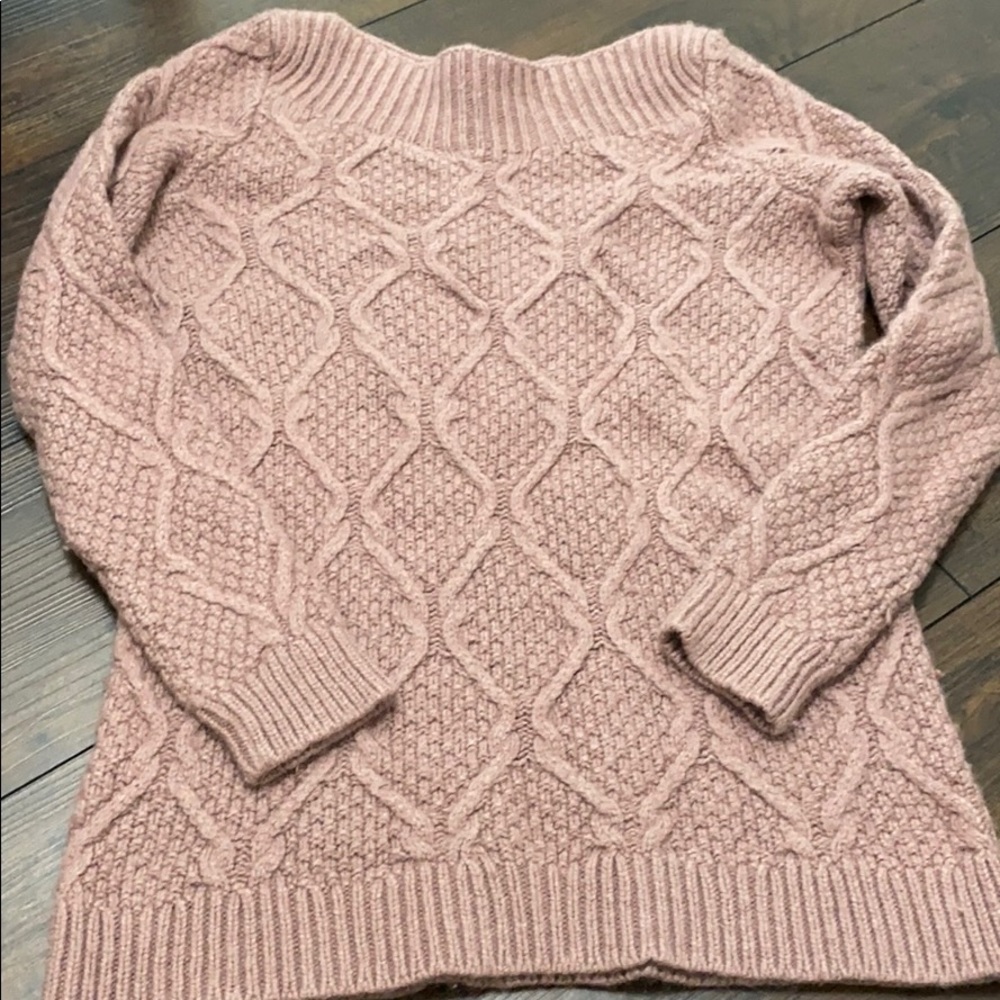 Mauve LOFT Boatneck Sweater